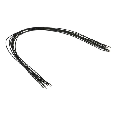 Molex Female PicoBlade to Female PicoBlade Crimped Wire, 300mm, 26AWG, Black