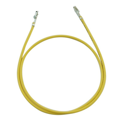 RS PRO Female DF1B to Female DF1B Crimped Wire, 300mm, 0.25mm², Yellow
