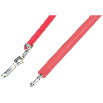 Molex Male PicoBlade to Unterminated Crimped Wire, 75mm, 0.08mm², Red