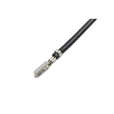 Molex Male CLIK-Mate to Unterminated Crimped Wire, 300mm, 0.25mm², Black