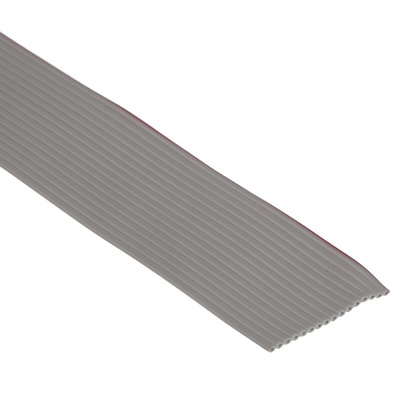 RS PRO Flat Ribbon Cable, 16-Way, 1.27mm Pitch, 5m Length