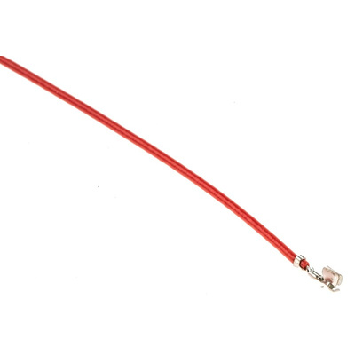 JST Female SH to Unterminated Crimped Wire, 150mm, 0.08mm², Red