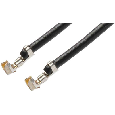 Molex Female PicoBlade to Female PicoBlade Crimped Wire, 300mm, 0.14mm², Black