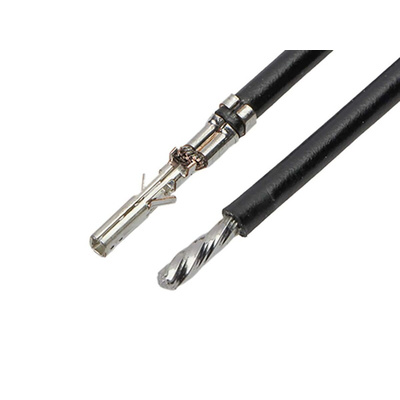 Molex Female Micro-Fit 3.0 to Unterminated Crimped Wire, 150mm, 0.34mm², Black