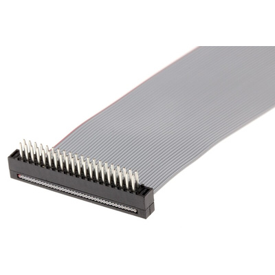 Samtec FFMD Series Ribbon Cable, 1.27mm Pitch, 101.6mm Length, Tiger Eye IDC to Tiger Eye IDC