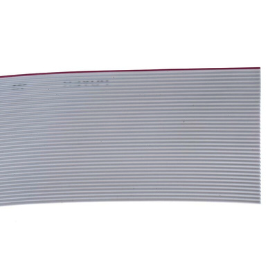 RS PRO Flat Ribbon Cable, 37-Way, 1.27mm Pitch, 30m Length