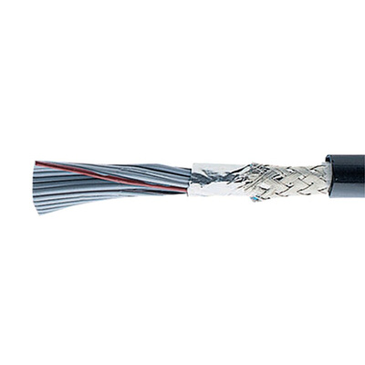 Alpha Wire Round Ribbon Cable, 25-Way, 1.27mm Pitch, 30m Length