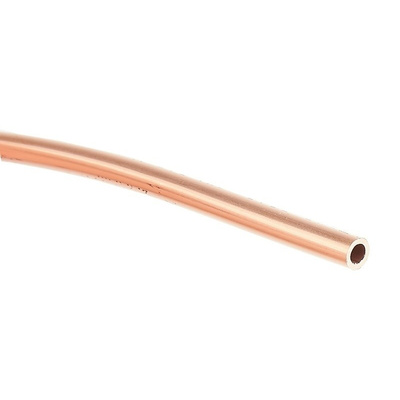 RS PRO 10m Long 128 bar Copper Tubing, -50 to +200°C