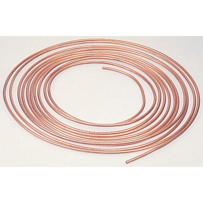 RS PRO 3m Long 77 bar Copper Tubing, -50 to +200°C