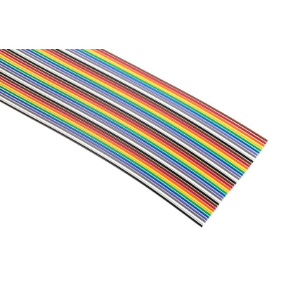 3M 3302 Series Flat Ribbon Cable, 40-Way, 1.27mm Pitch, 30m Length