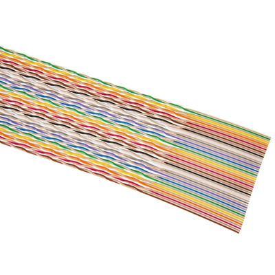 3M 1700 Series Twisted Ribbon Cable, 50-Way, 1.27mm Pitch, 30m Length