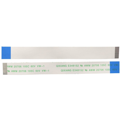 RS PRO FFC Ribbon Cable, 20-Way, 0.5mm Pitch, 100mm Length
