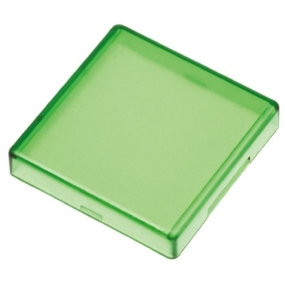 Panel Mount Indicator Lens Square Style, Green, 29mm Long
