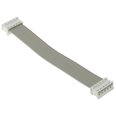 Molex Picoflex Series Flat Ribbon Cable, 10-Way, 1.27mm Pitch, 100mm Length, Picoflex IDC to Picoflex IDC