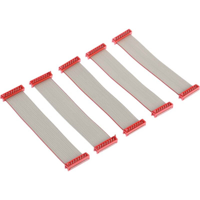 TE Connectivity Micro-MaTch Series Flat Ribbon Cable, 16-Way, 1.27mm Pitch, 100mm Length, Micro-MaTch IDC to