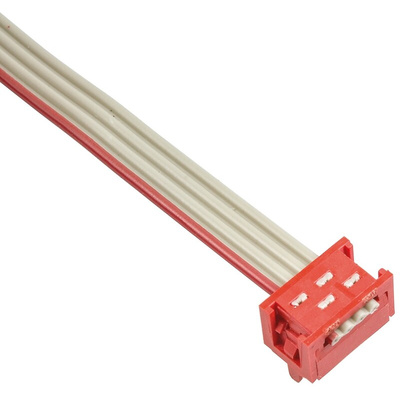 TE Connectivity MICRO-MATCH Series Ribbon Cable Assembly, 250mm Length, Micro-MaTch IDC to Micro-MaTch IDC