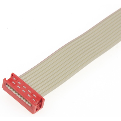 TE Connectivity MICRO-MATCH Series Ribbon Cable Assembly, 250mm Length, Micro-MaTch IDC to Micro-MaTch IDC