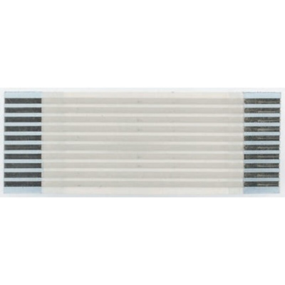 Molex Premo-Flex Series FFC Ribbon Cable, 10-Way, 1mm Pitch, 50mm Length