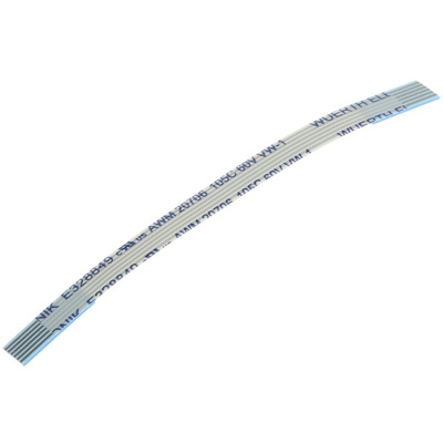 Wurth Elektronik 6876 Series FFC Ribbon Cable, 6-Way, 0.5mm Pitch, 50mm Length