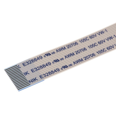 Wurth Elektronik 6876 Series FFC Ribbon Cable, 16-Way, 0.5mm Pitch, 50mm Length