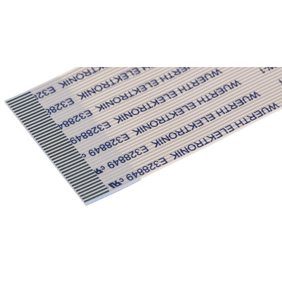 Wurth Elektronik 6877 Series FFC Ribbon Cable, 40-Way, 0.5mm Pitch, 50mm Length