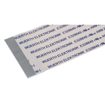 Wurth Elektronik 6877 Series FFC Ribbon Cable, 40-Way, 0.5mm Pitch, 200mm Length