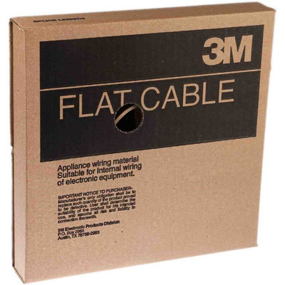 3M 3319 Series Flat Ribbon Cable, 6-Way, 1.27mm Pitch, 30m Length