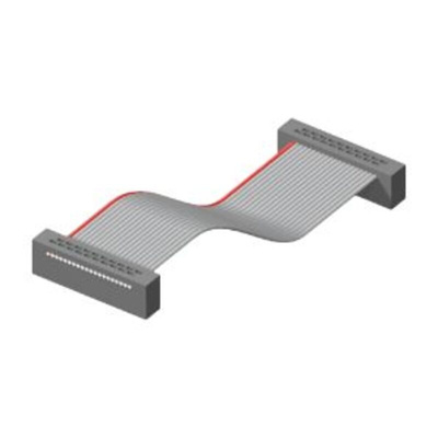 Samtec FFSD Series Flat Ribbon Cable, 20-Way, 1.27mm Pitch, 150mm Length, Tiger Eye IDC to Tiger Eye IDC