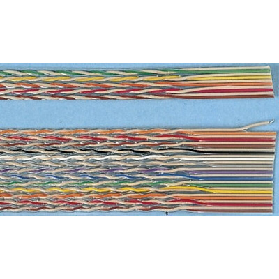 3M Twisted Ribbon Cable, 14-Way, 1.27mm Pitch, 30m Length