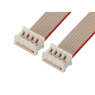Molex Picoflex Series Flat Ribbon Cable, 1.27mm Pitch, 80mm Length, Picoflex IDC to Picoflex IDC