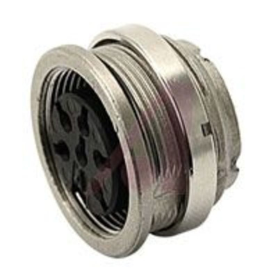 CONNECTOR,CIRCULAR DIN,FEMALE PANEL RECEPTACLE,SOLDER,3DIN SILVER SOCKET CONTACT