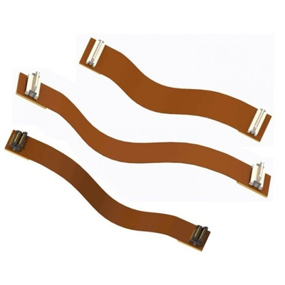 Amphenol Communications Solutions 10170897 Series Flat Ribbon Cable, 100mm Length, FPC to FPC
