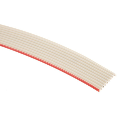 Harting Flat Ribbon Cable, 10-Way, 1.27mm Pitch, 30m Length