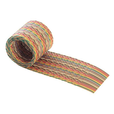 HARTING Twisted Ribbon Cable, 34-Way, 1.27mm Pitch, 30m Length