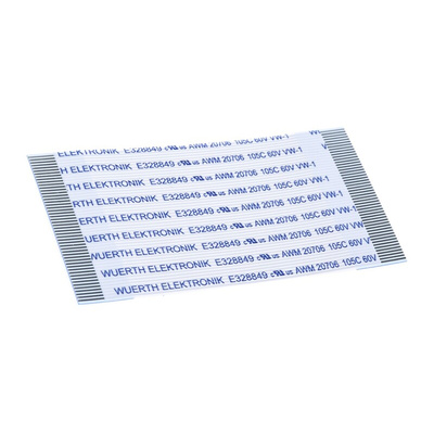 Wurth Elektronik 6876 Series FFC Ribbon Cable, 50-Way, 0.5mm Pitch, 50mm Length