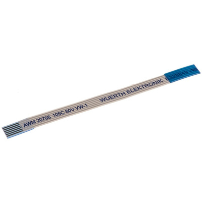 Wurth Elektronik 6877 Series FFC Ribbon Cable, 6-Way, 0.5mm Pitch, 50mm Length
