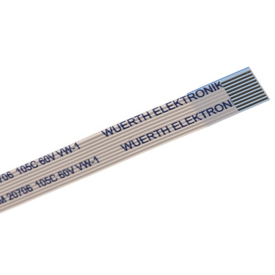 Wurth Elektronik 6877 Series FFC Ribbon Cable, 10-Way, 0.5mm Pitch, 50mm Length