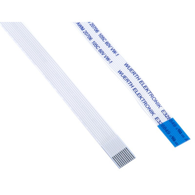 Wurth Elektronik 6877 Series FFC Ribbon Cable, 10-Way, 0.5mm Pitch, 200mm Length