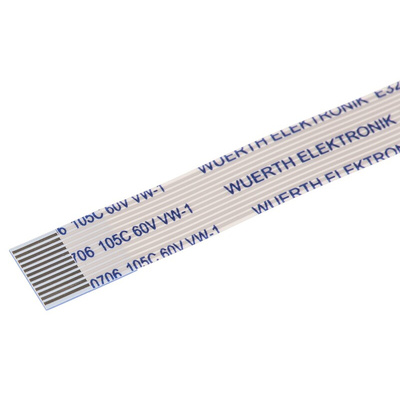 Wurth Elektronik 6877 Series FFC Ribbon Cable, 12-Way, 0.5mm Pitch, 200mm Length