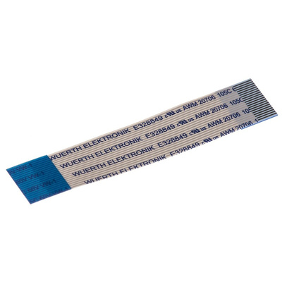 Wurth Elektronik 6877 Series FFC Ribbon Cable, 20-Way, 0.5mm Pitch, 50mm Length