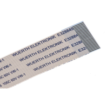 Wurth Elektronik 6877 Series FFC Ribbon Cable, 24-Way, 0.5mm Pitch, 50mm Length