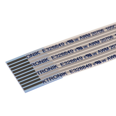 Wurth Elektronik WR-FFC Series FFC Ribbon Cable, 10-Way, 1mm Pitch, 50mm Length
