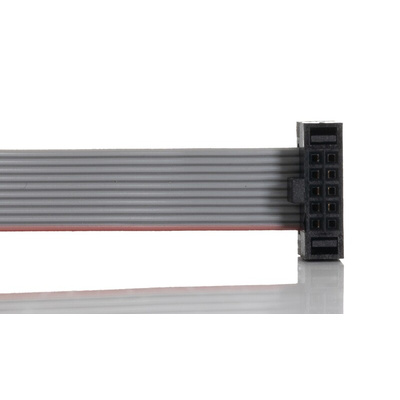 Samtec FFSD Series Flat Ribbon Cable, 10-Way, 1.27mm Pitch, 250mm Length, Tiger Eye IDC to Tiger Eye IDC