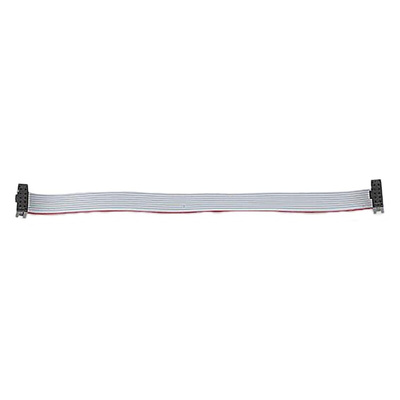 Molex QF-50 Series Flat Ribbon Cable, 10-Way, 2.54mm Pitch, 300mm Length, QF-50 IDC to QF-50 IDC