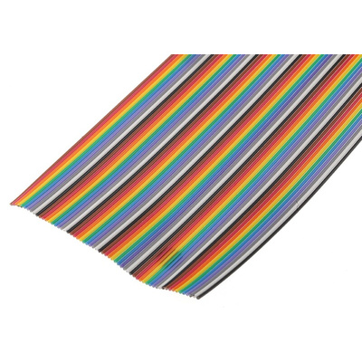 3M 3302 Series Flat Ribbon Cable, 60-Way, 1.27mm Pitch, 30m Length