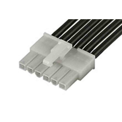 Molex 1 Way Female Mini-Fit Jr. to 1 Way Female Mini-Fit Jr. Wire to Board Cable, 300mm