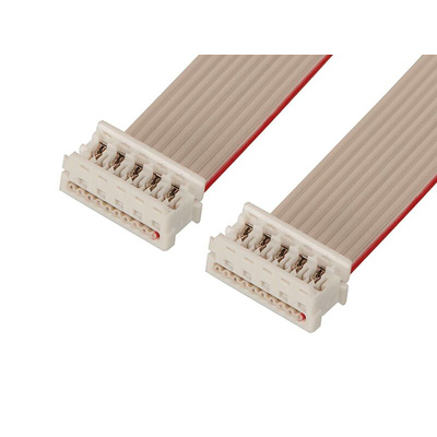 Molex Picoflex Series Flat Ribbon Cable, 1.27mm Pitch, 80mm Length, Picoflex IDC to Picoflex IDC