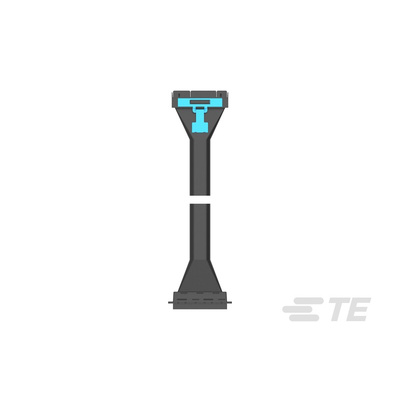 TE Connectivity SLIVER 2.0 Series Flat Ribbon Cable Assembly, 168-Way, 500mm Length