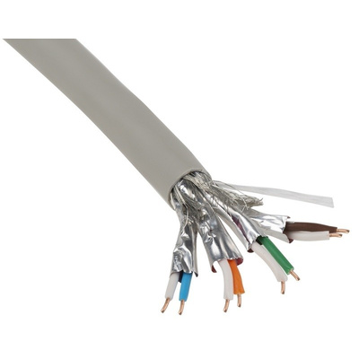 Belden Grey LSZH Cat7 Cable S/FTP, 500m Unterminated/Unterminated