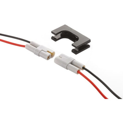 EDAC 2 Way Male 520 Unterminated Wire to Board Cable, 1m